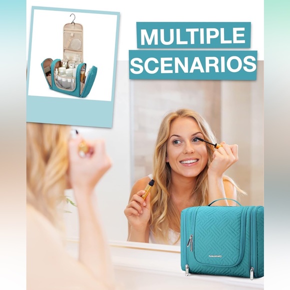 Travel Cosmetic Toiletry Bag Pouch Portable Hanging Organizer Accessories - Picture 6 of 6